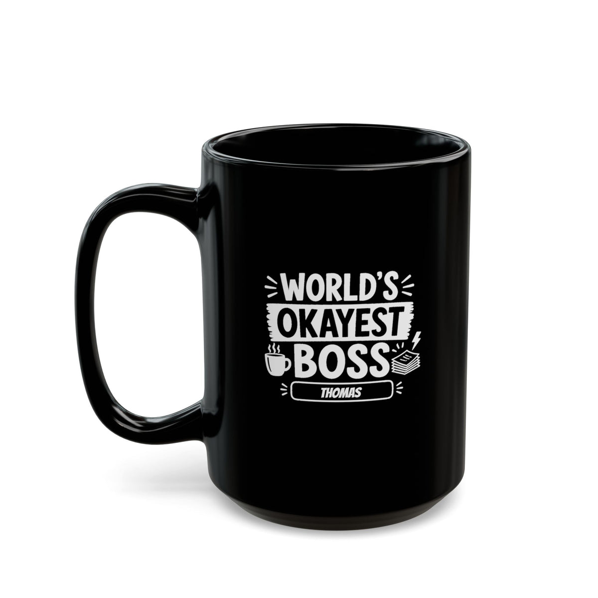 P30 - Black Mug - Personalized