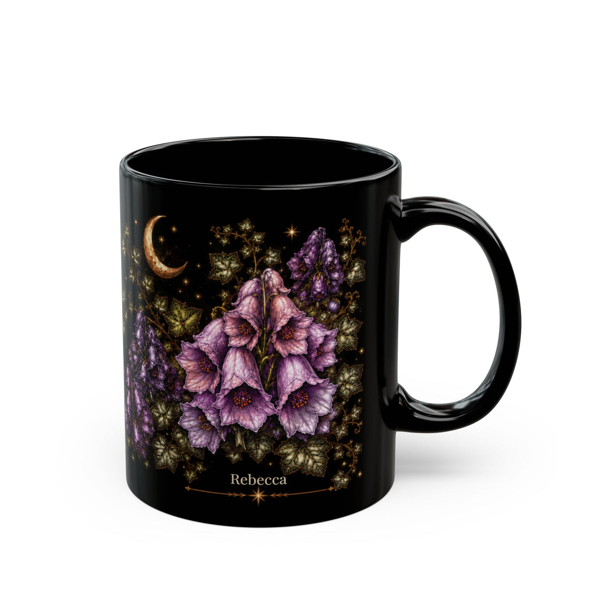 Wolfsbane Moonlit Halloween Personalized Black Mug
