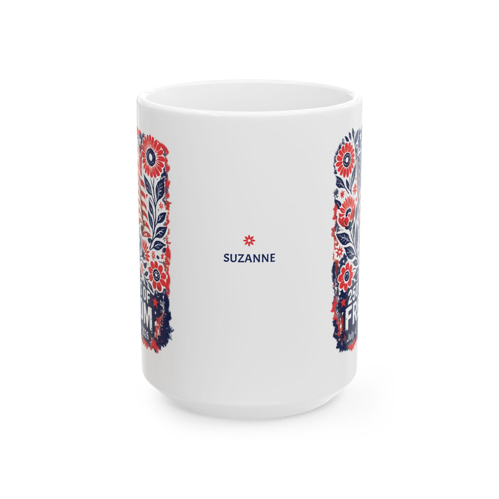 American Flag Mug, 250th Anniversary Mug, 4th of July Independence Day Mug, Patriotic Cup, 250 Years of Freedom Mug