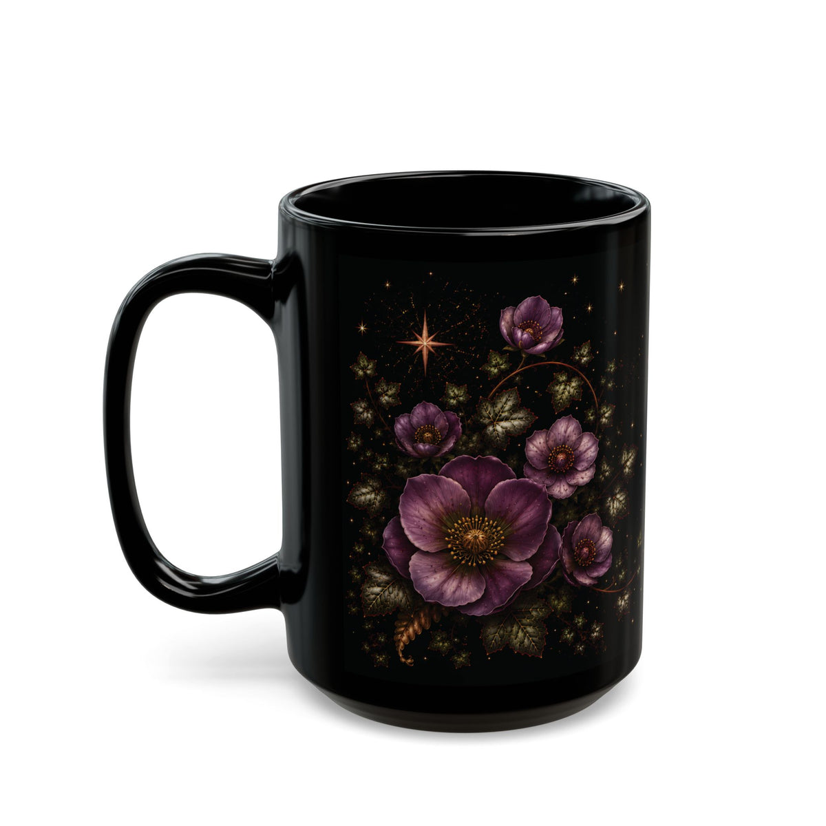 Hellebore Moonlit Halloween Personalized Black Mug