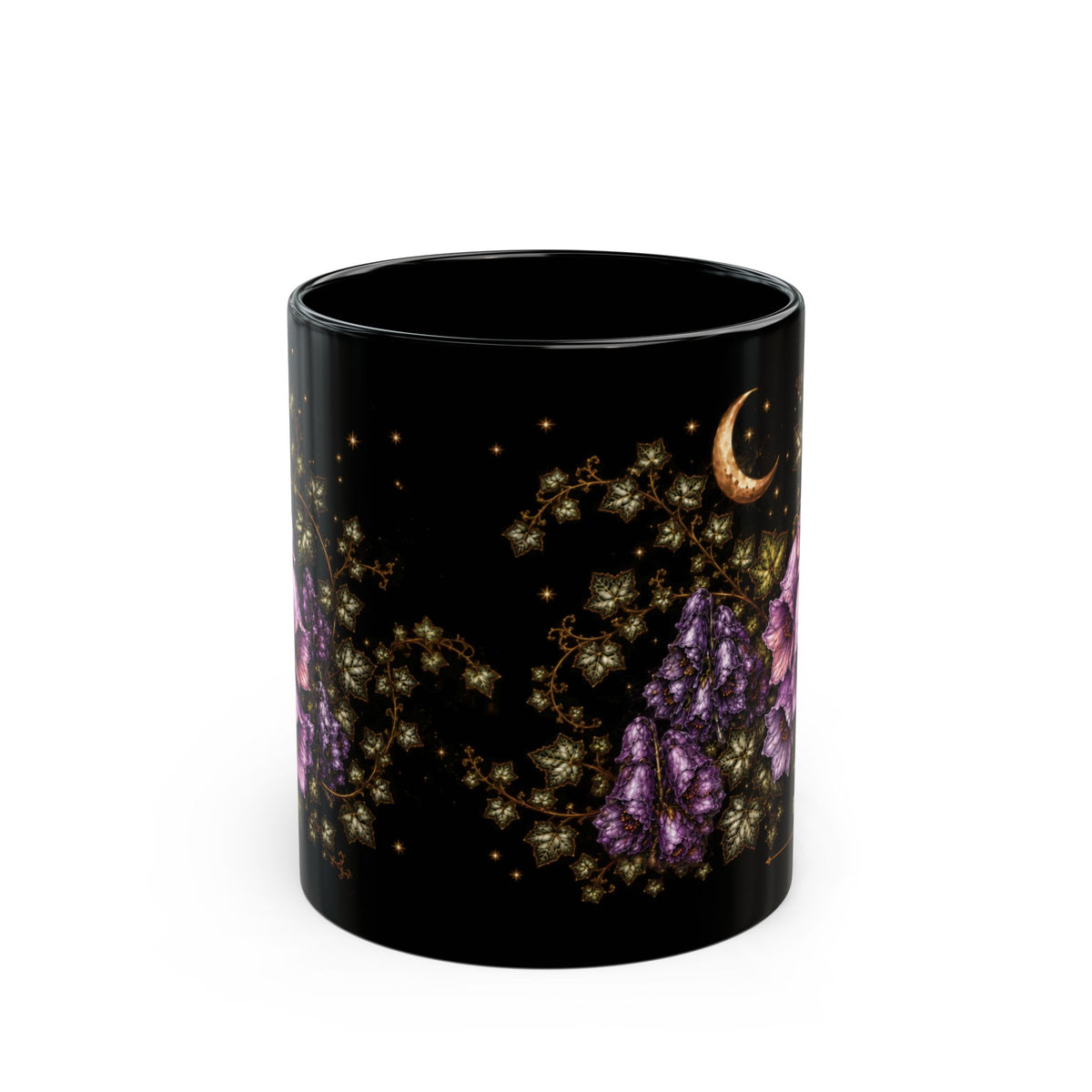 Wolfsbane Moonlit Halloween Personalized Black Mug