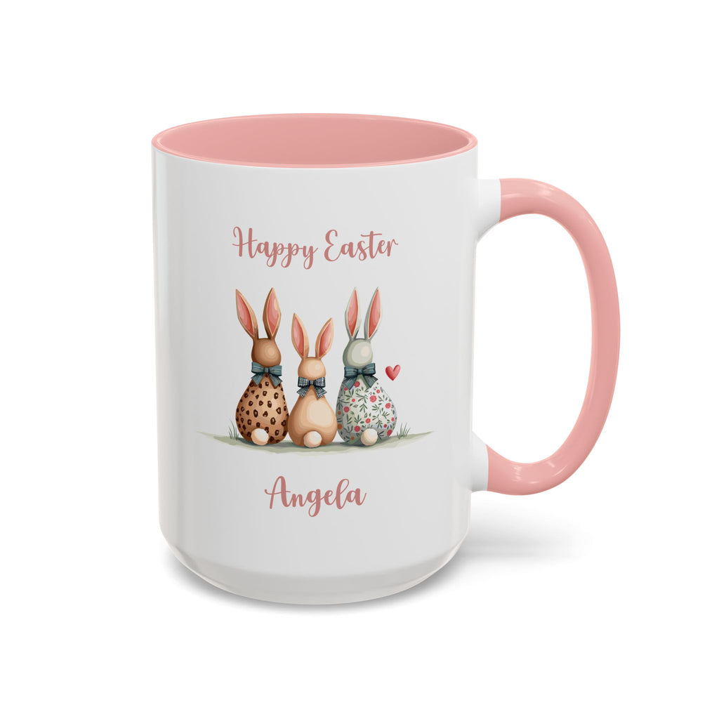 Personalizable Happy Bunnies Easter Mug