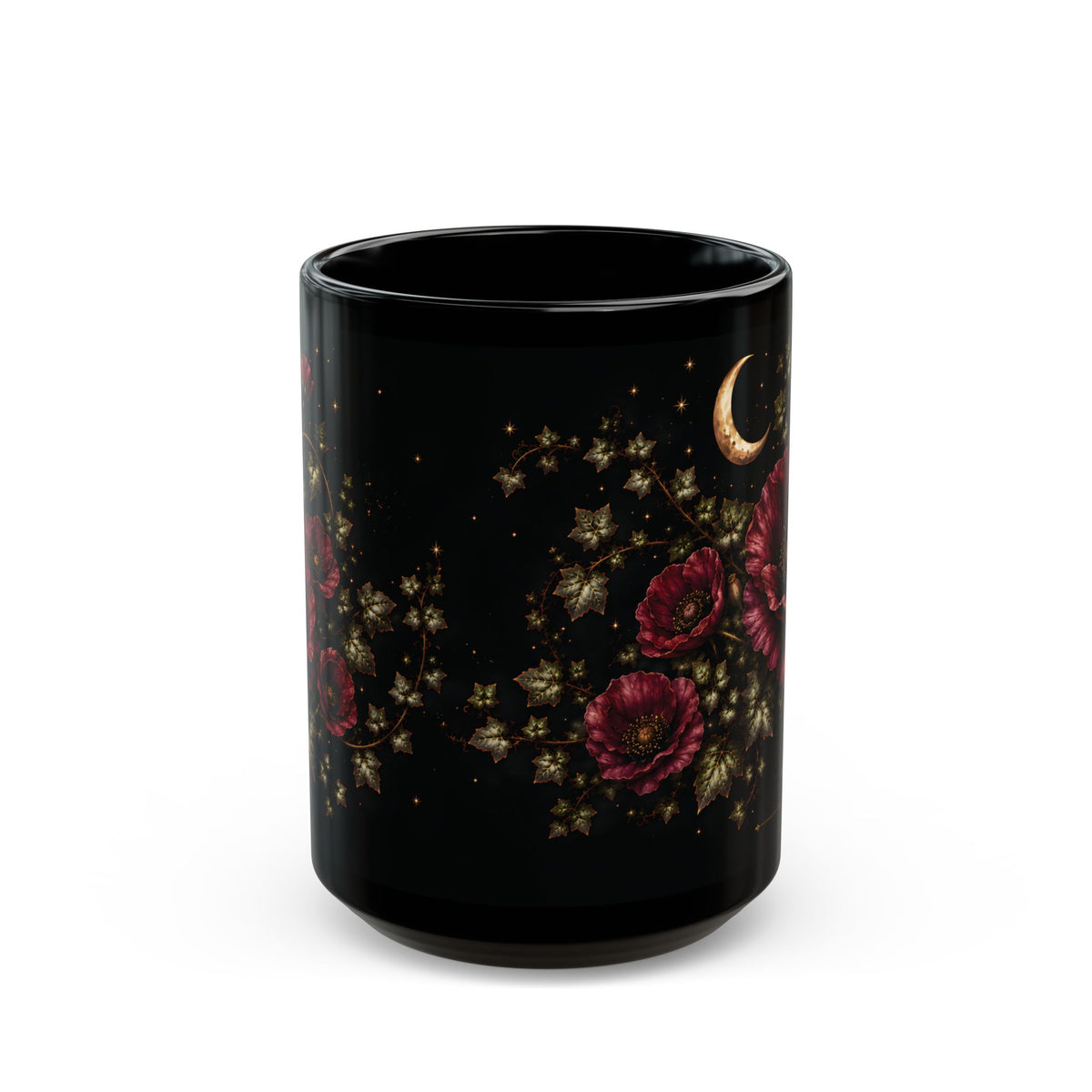 Poppy Moonlit Halloween Personalized Black Mug