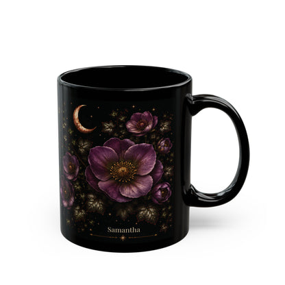 Hellebore Moonlit Halloween Personalized Black Mug