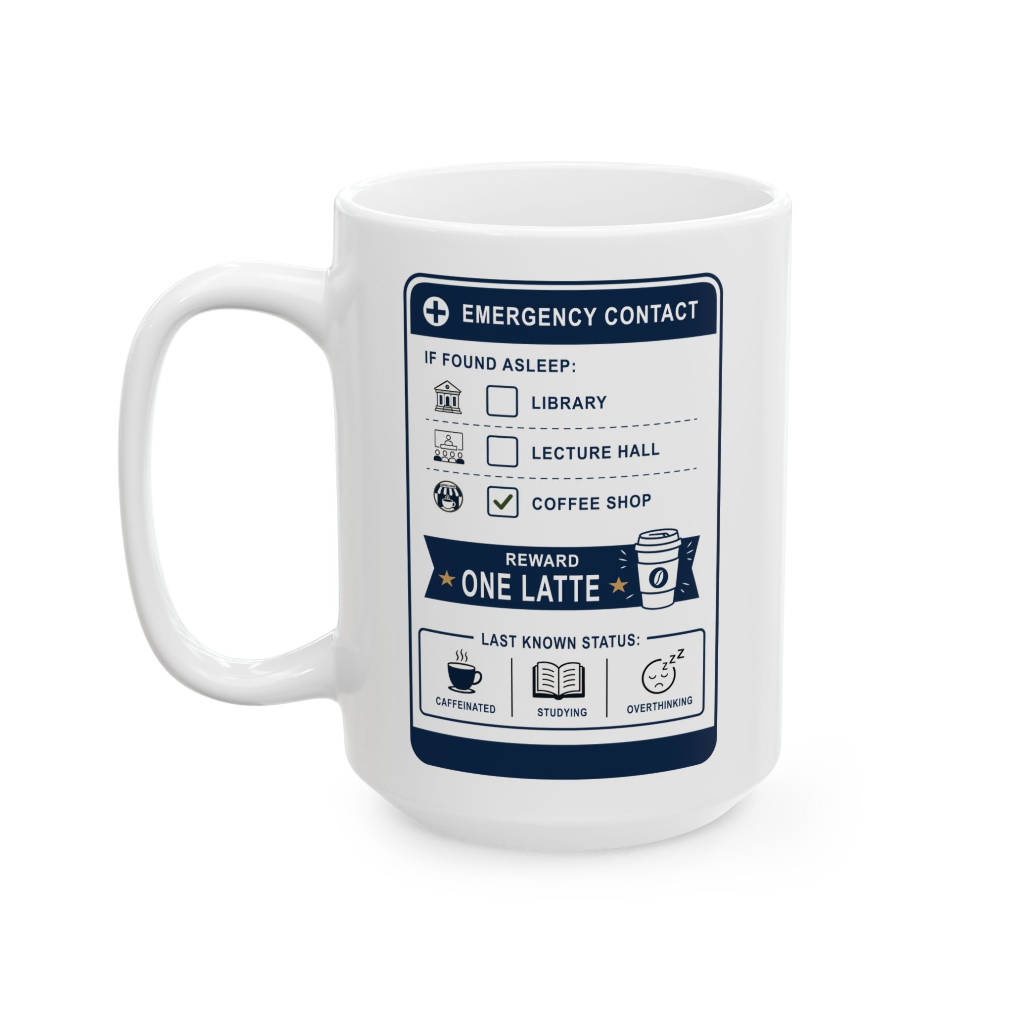 Personalized Back to School Mug, Student ID Mug, College Coffee Cup,