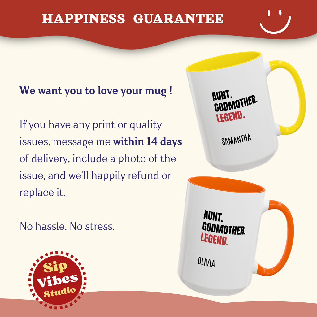 Personalized Aunt Godmother Mug, Godmother Gifts, Aunt Mug, Sister in Law Gift Mug, Gifts for Godmother Proposal Mug