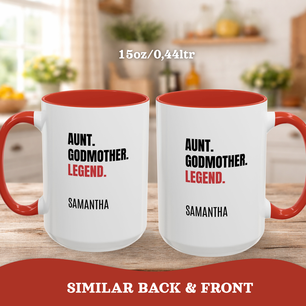 Personalized Aunt Godmother Mug, Godmother Gifts, Aunt Mug, Sister in Law Gift Mug, Gifts for Godmother Proposal Mug