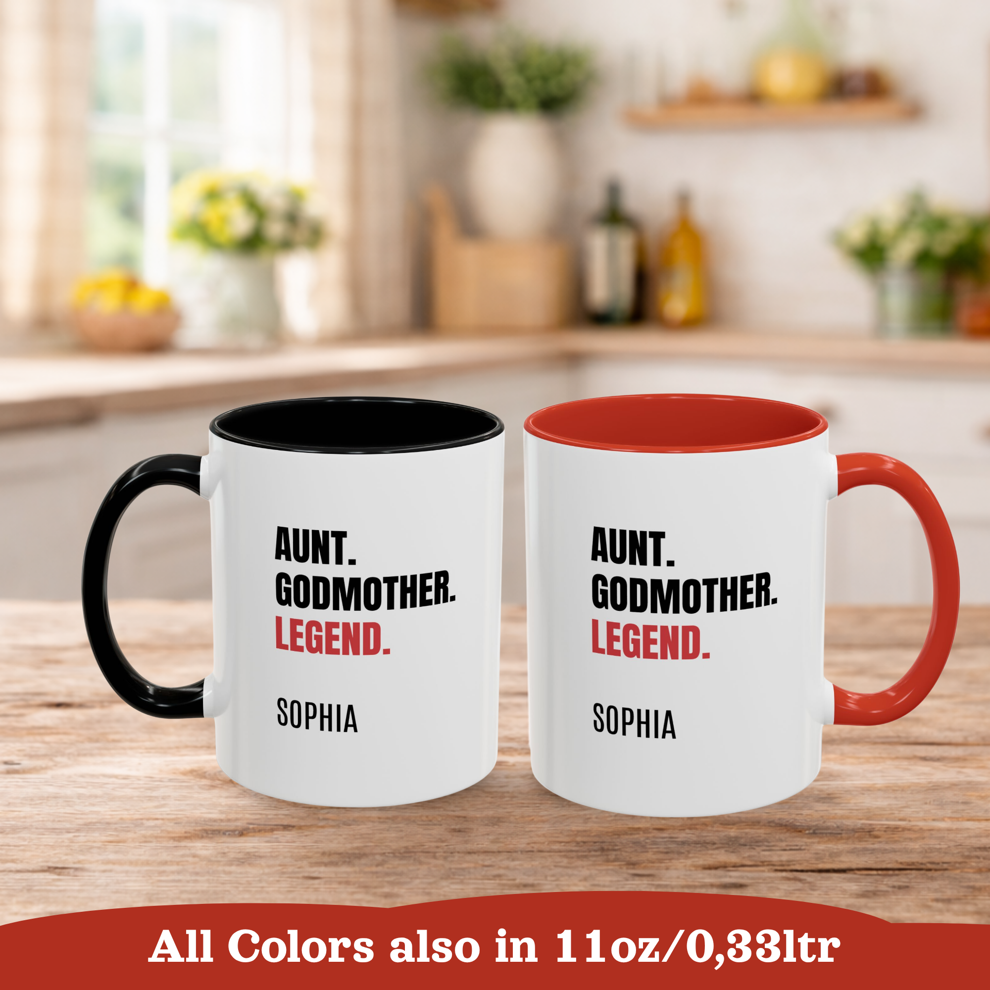 Personalized Aunt Godmother Mug, Godmother Gifts, Aunt Mug, Sister in Law Gift Mug, Gifts for Godmother Proposal Mug
