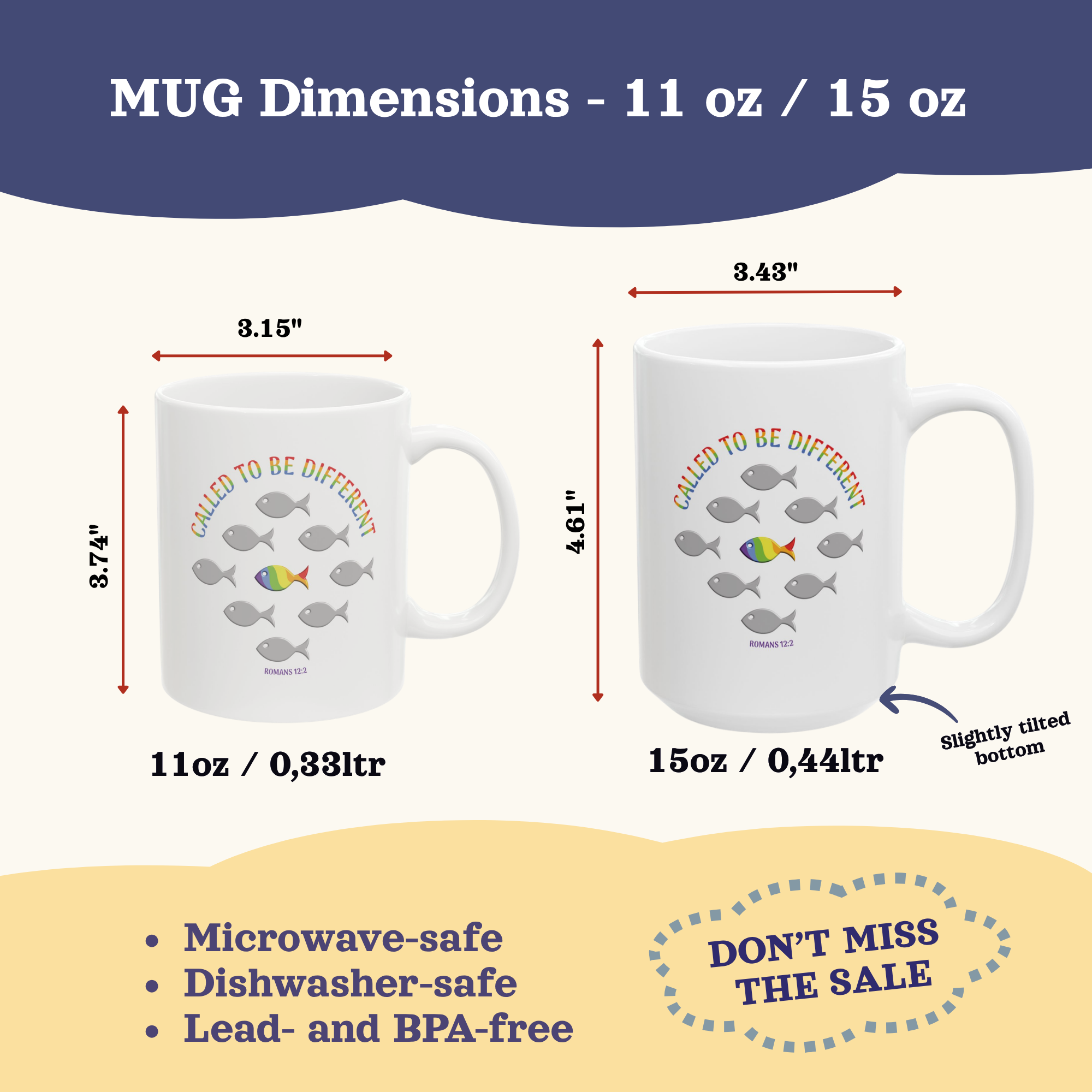 Personalized Gay Mugs, LGBTQ subtle pride merch, Pride Month Rainbow Cup