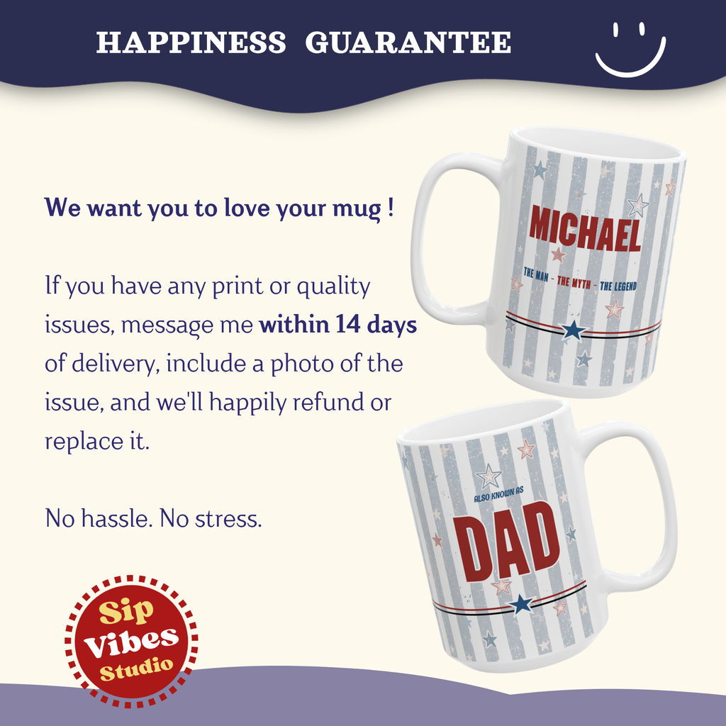 Custom Dad Gift, Personalizable Fathers Day Mug, Grandpa Mug, Bonus Dad Gift, Custom Step Dad Gifts coffee Mug