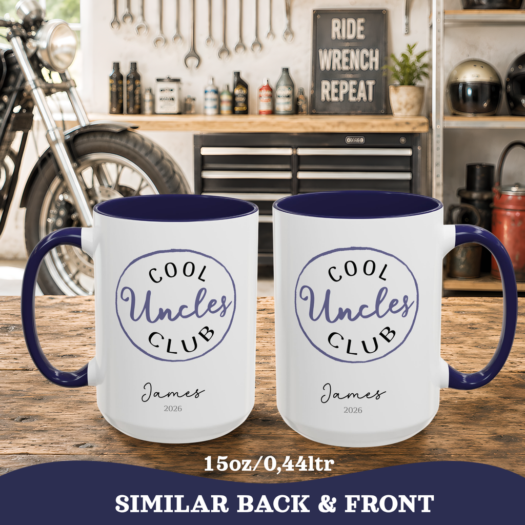 Personalized Cool Uncles Club Mug, Uncle Gift, Brother Gift Mug, Brother in Law Gifts, Cool Uncle Cup, Custom Uncle Cup, Fathers Day Mug