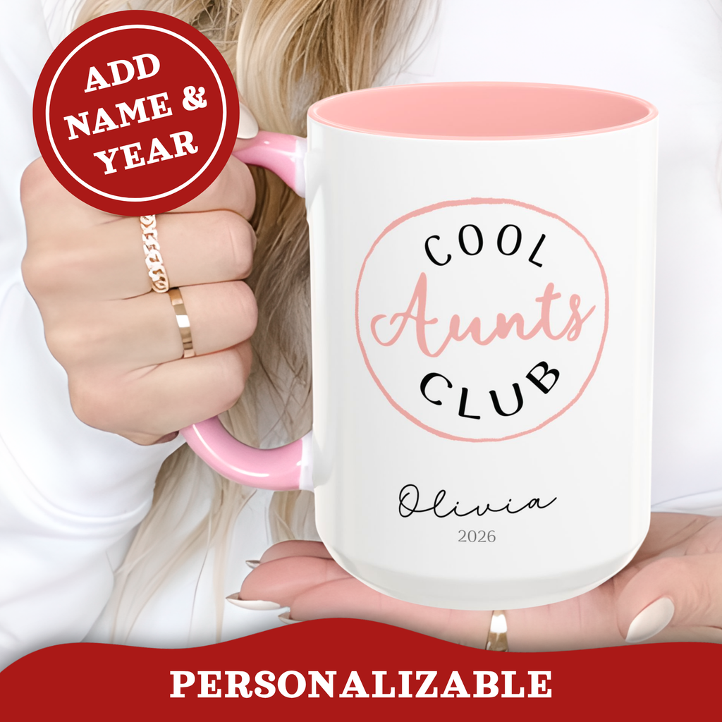 Personalized Cool Aunt Mug, Gifts for Aunt, Custom Aunt Cup, Sister in Law Gift, Cool Aunt Cup, Mothers Day Mug,