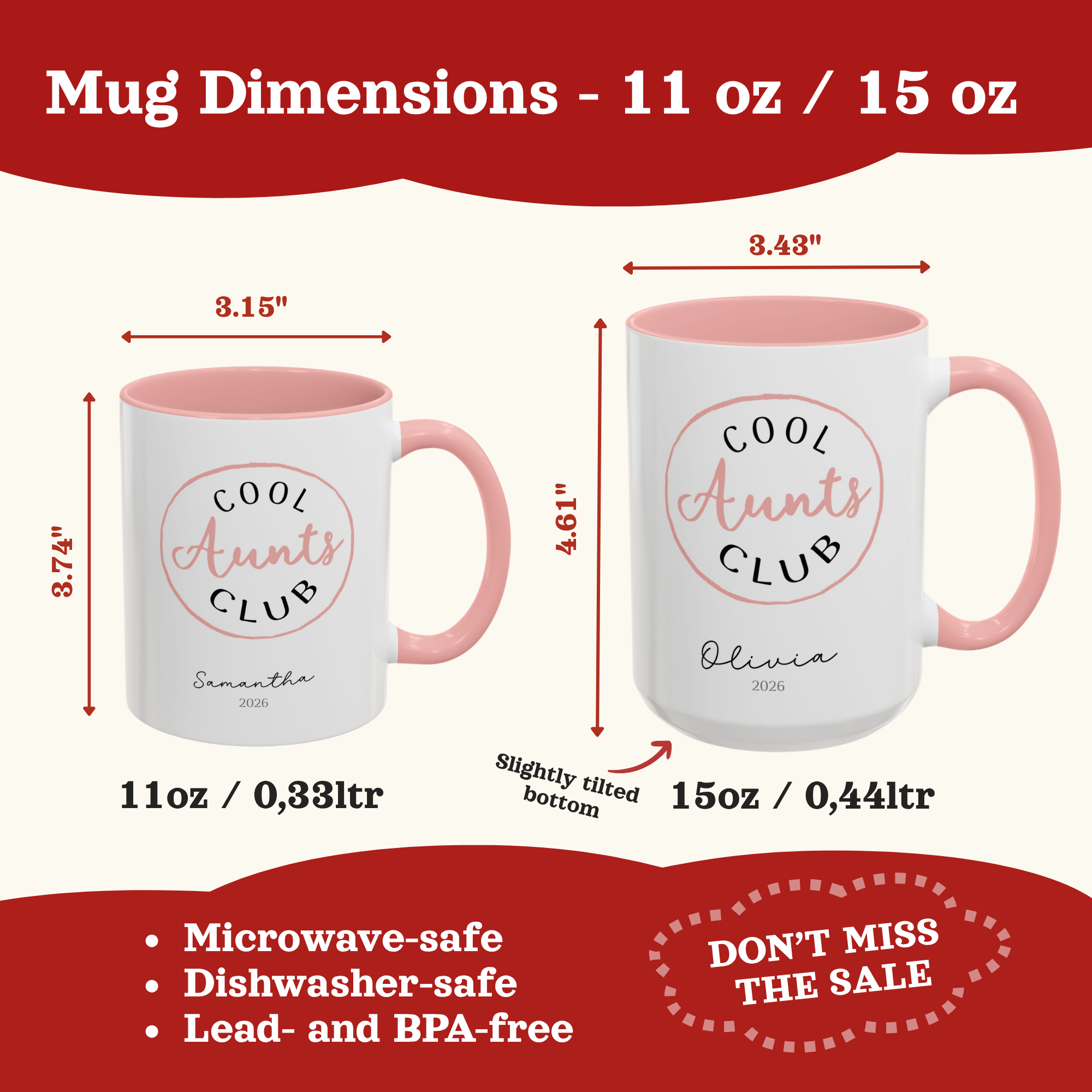 Personalized Cool Aunt Mug, Gifts for Aunt, Custom Aunt Cup, Sister in Law Gift, Cool Aunt Cup, Mothers Day Mug,