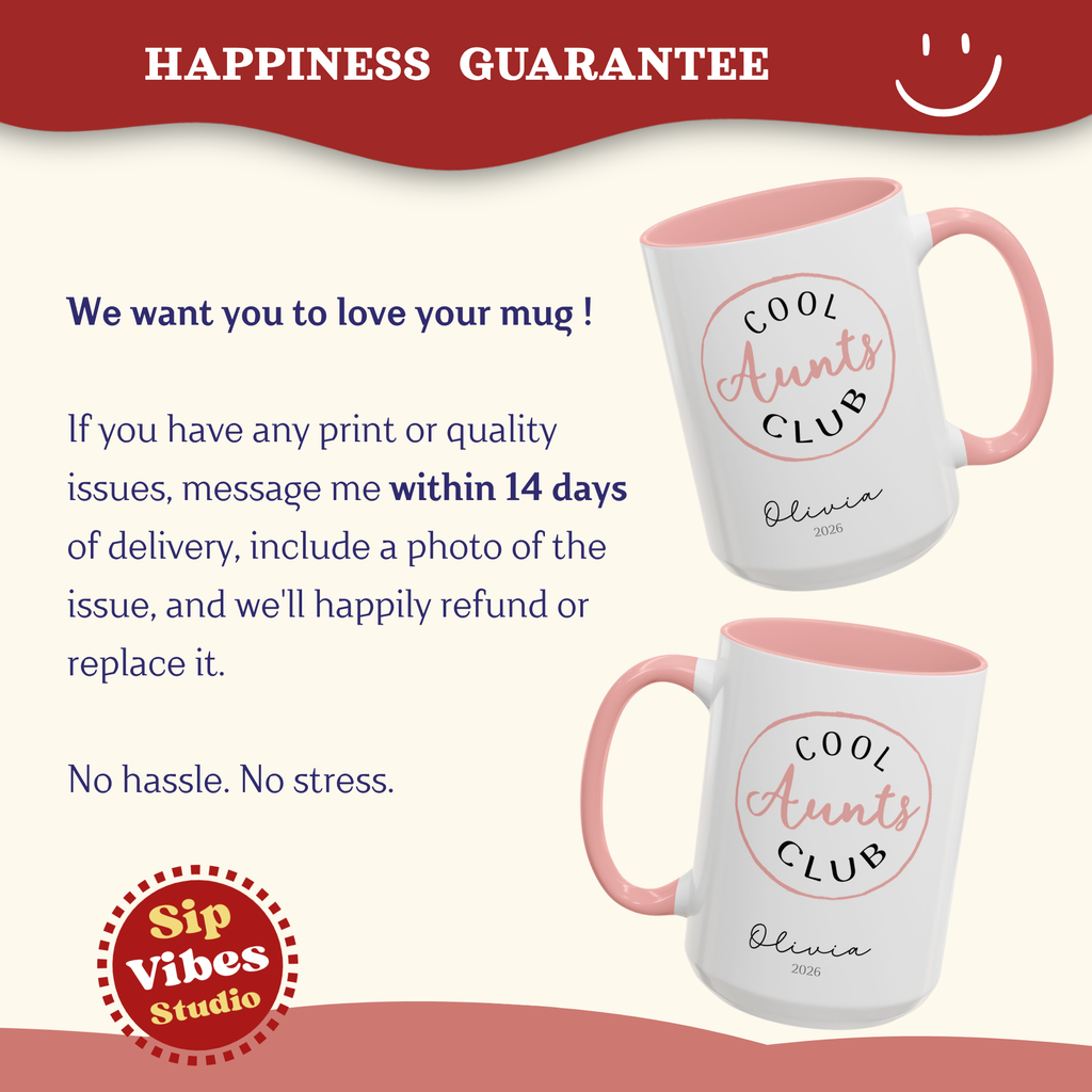 Personalized Cool Aunt Mug, Gifts for Aunt, Custom Aunt Cup, Sister in Law Gift, Cool Aunt Cup, Mothers Day Mug,