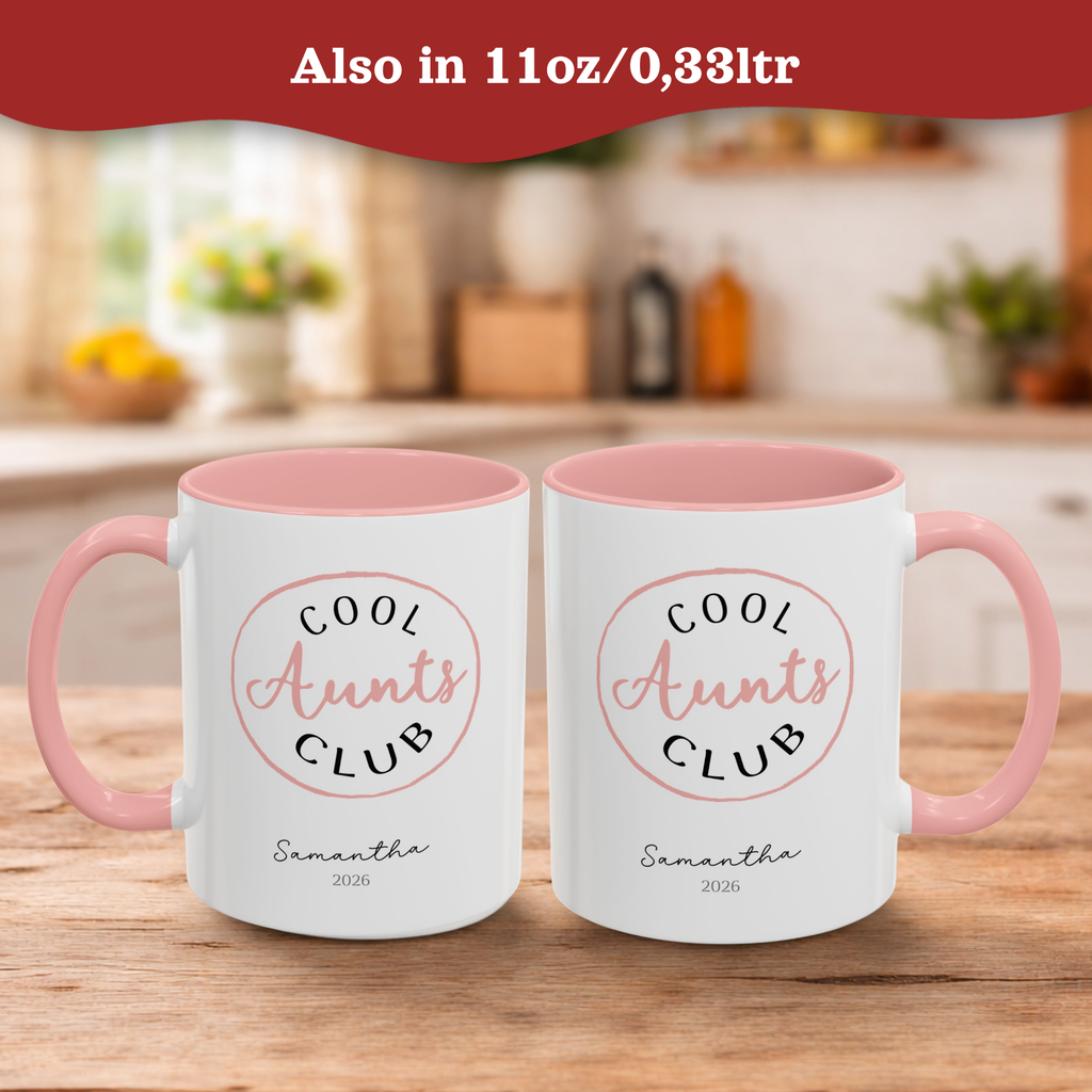 Personalized Cool Aunt Mug, Gifts for Aunt, Custom Aunt Cup, Sister in Law Gift, Cool Aunt Cup, Mothers Day Mug,