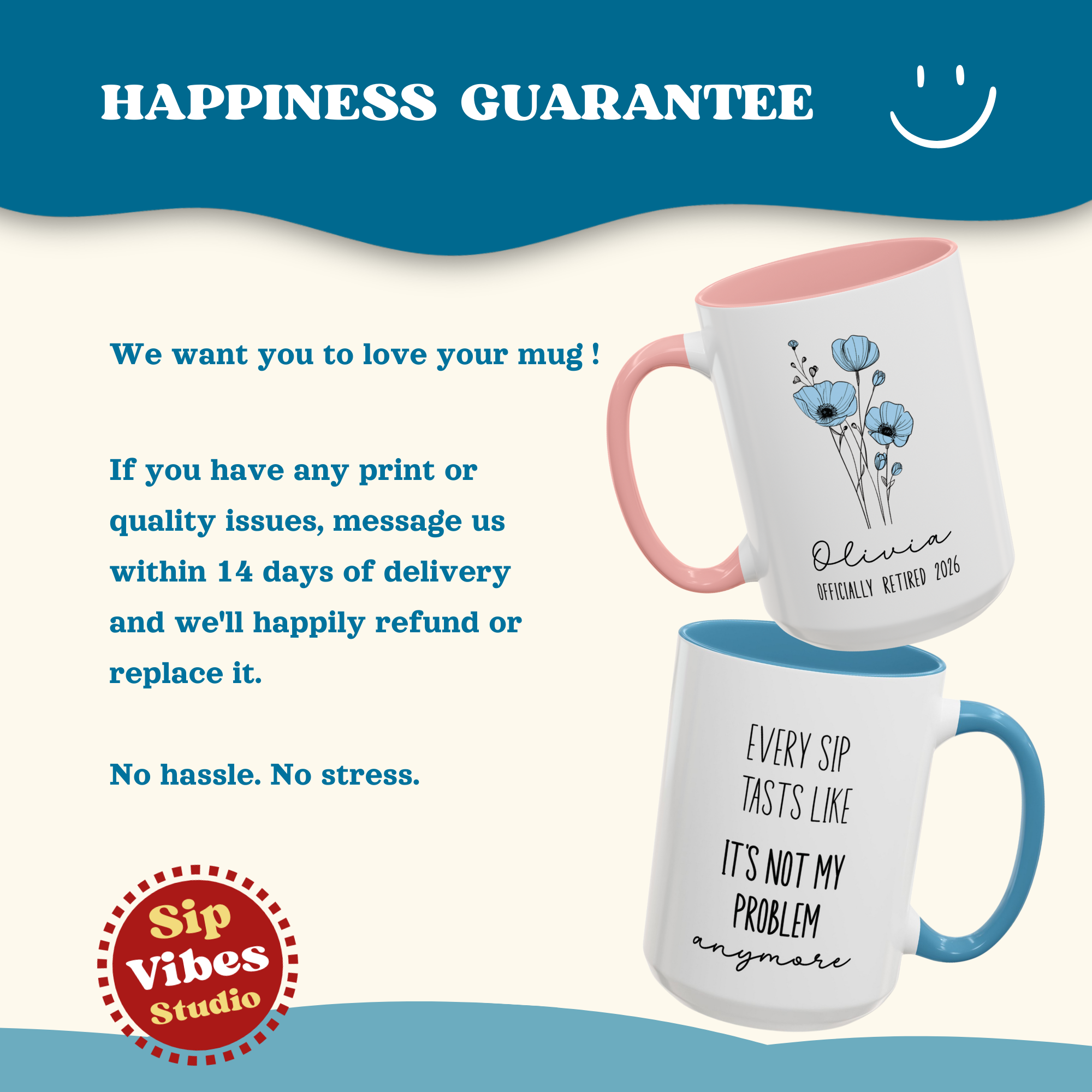 Custom Retirement Mug, Retired Mug, Personalized Retirement Gift, Officially Retired Cup For Her, Coworker, Teacher