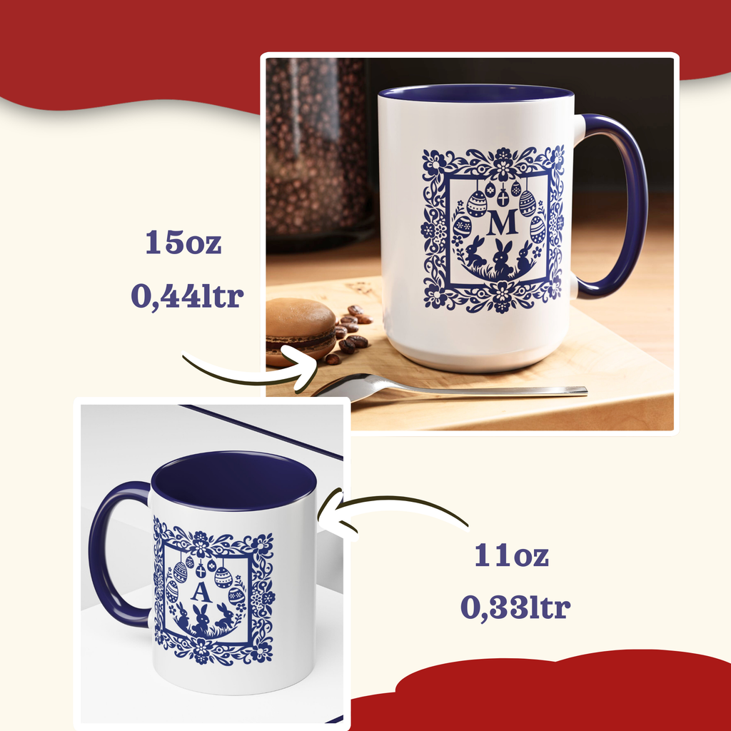 Easter monogram accent mug – additional product image