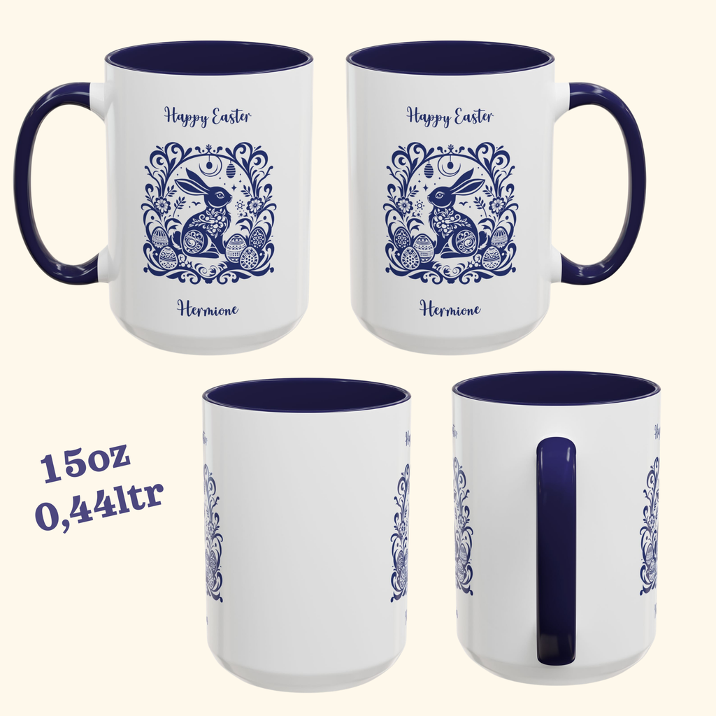 Easter egg bunny accent mug – additional product image