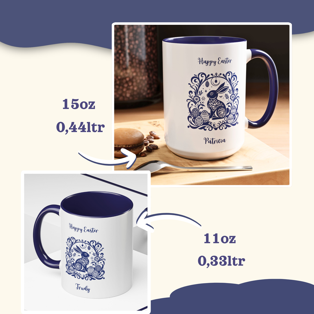 Easter egg bunny accent mug – additional product image