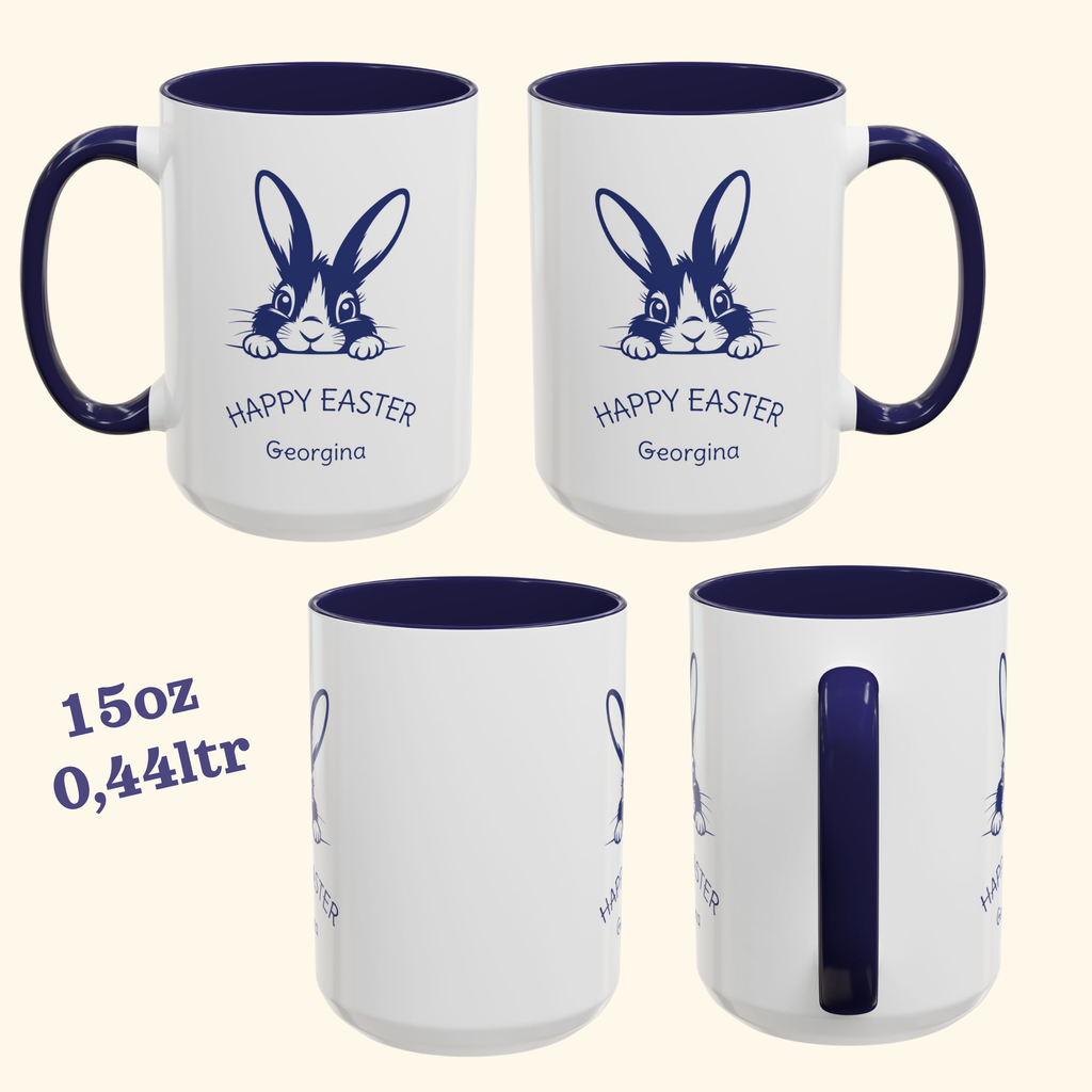 Peeking bunny Easter accent mug – additional product image