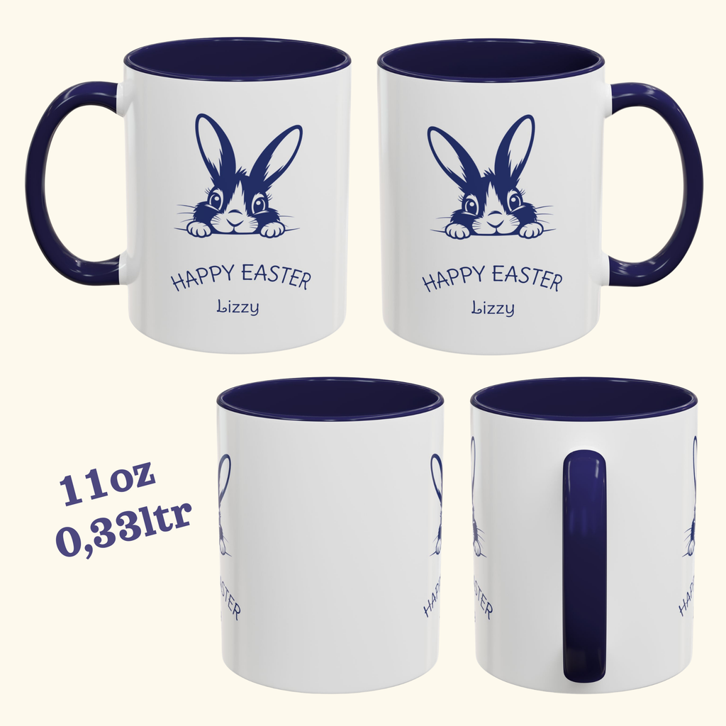 Peeking bunny Easter accent mug – additional product image