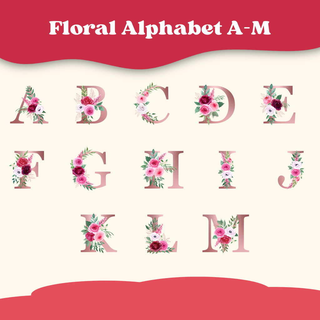 Custom Floral Name Mug, Personalized Initial Mug with Name, Custom Floral Letter Mug, Monogram Letter Mug, Personalized Initial Coffee Mug