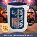 250th Anniversary Mug, 250 Years America Mug, 1776-2026 American Flag Mug, 4th of July Cup