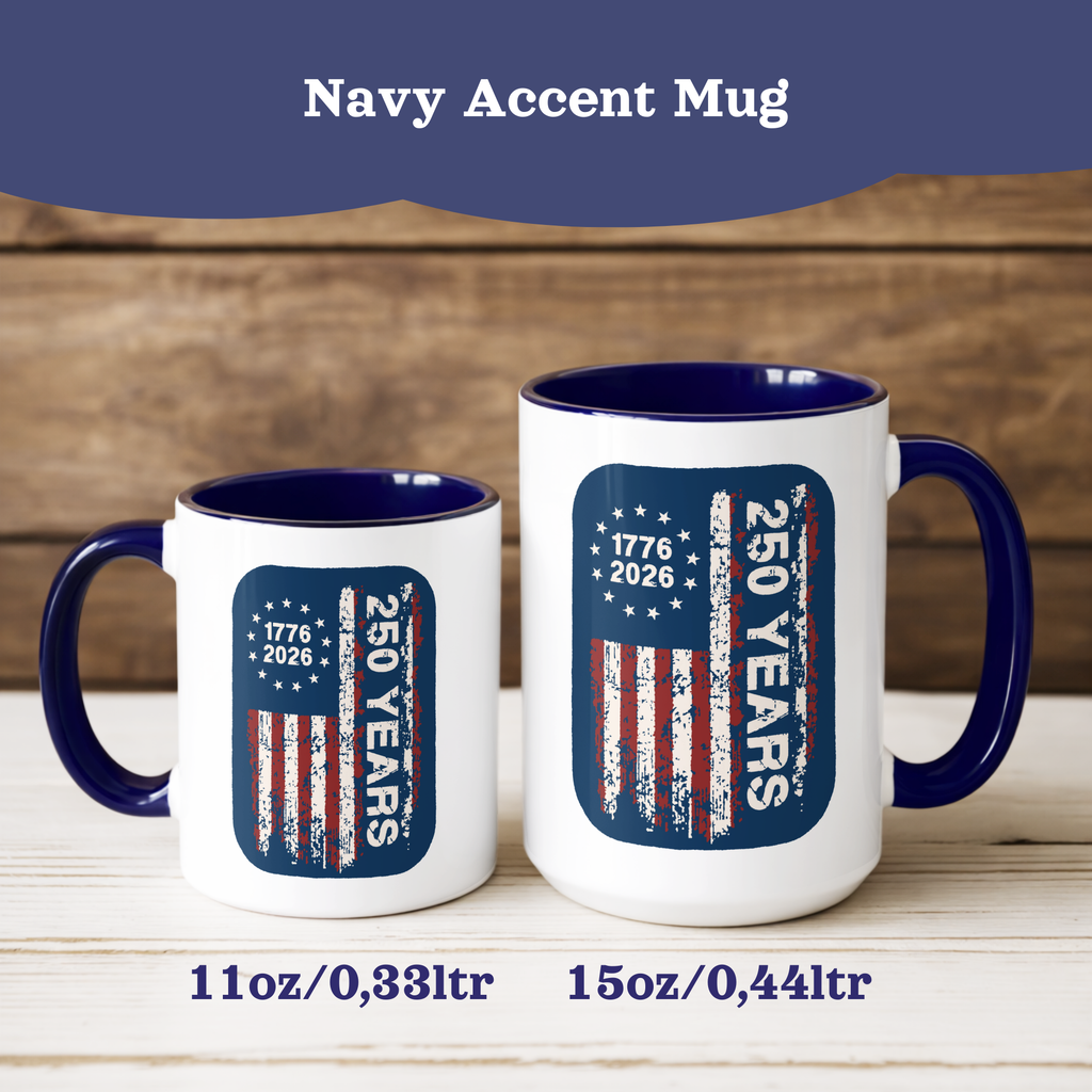 250th Anniversary Mug, 250 Years America Mug, 1776-2026 American Flag Mug, 4th of July Cup