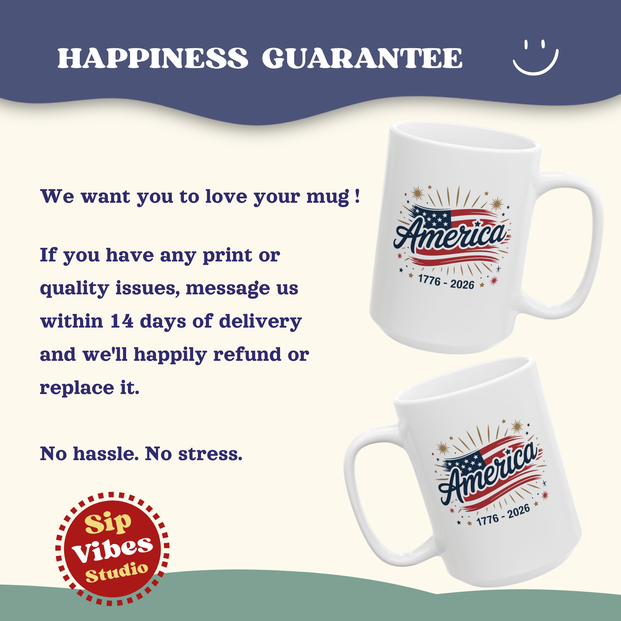 Personalizable 250th Anniversary Mug, Patriotic 4th of July Cup, USA 250 years America Mug, Independence Day Cup