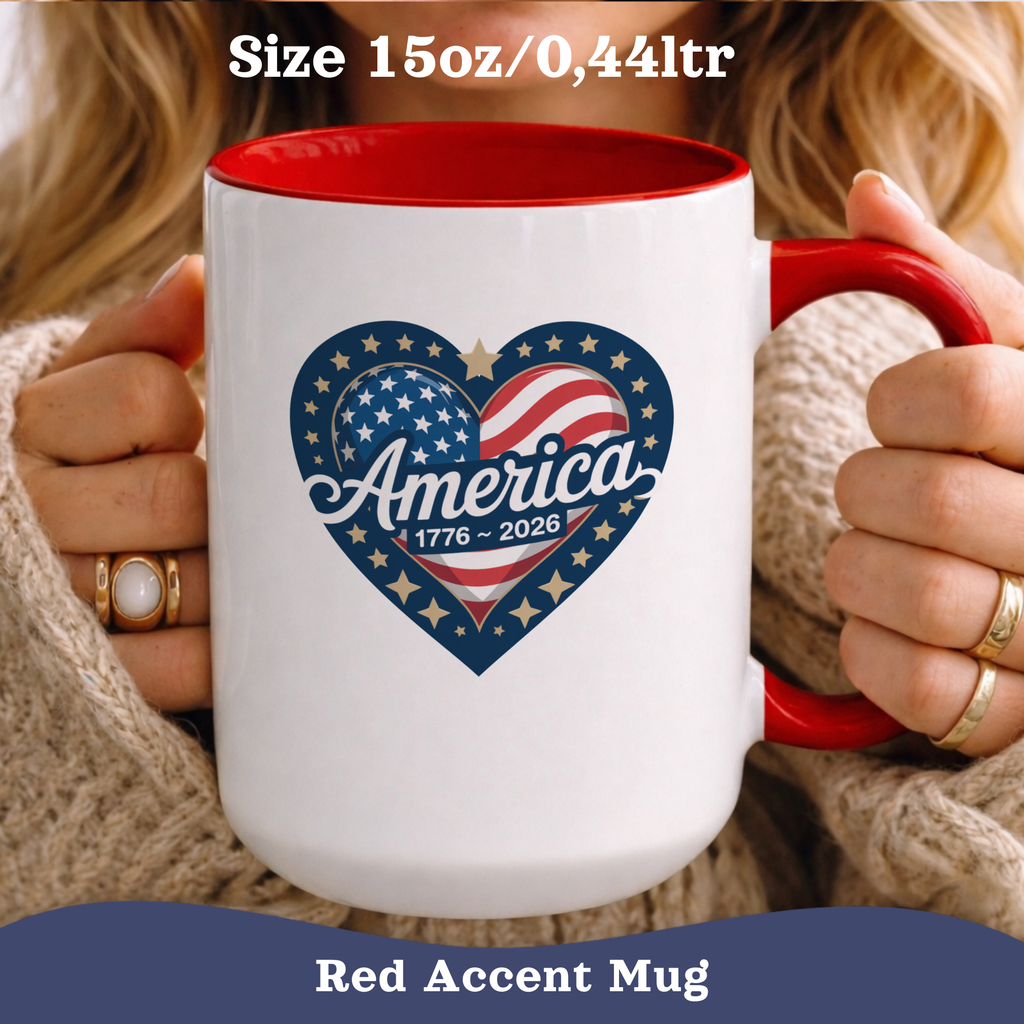 Personalizable 250th Anniversary American Flag Mug, 4th of July decor Mug, Patriotic decor Cup, Independence Day Mug