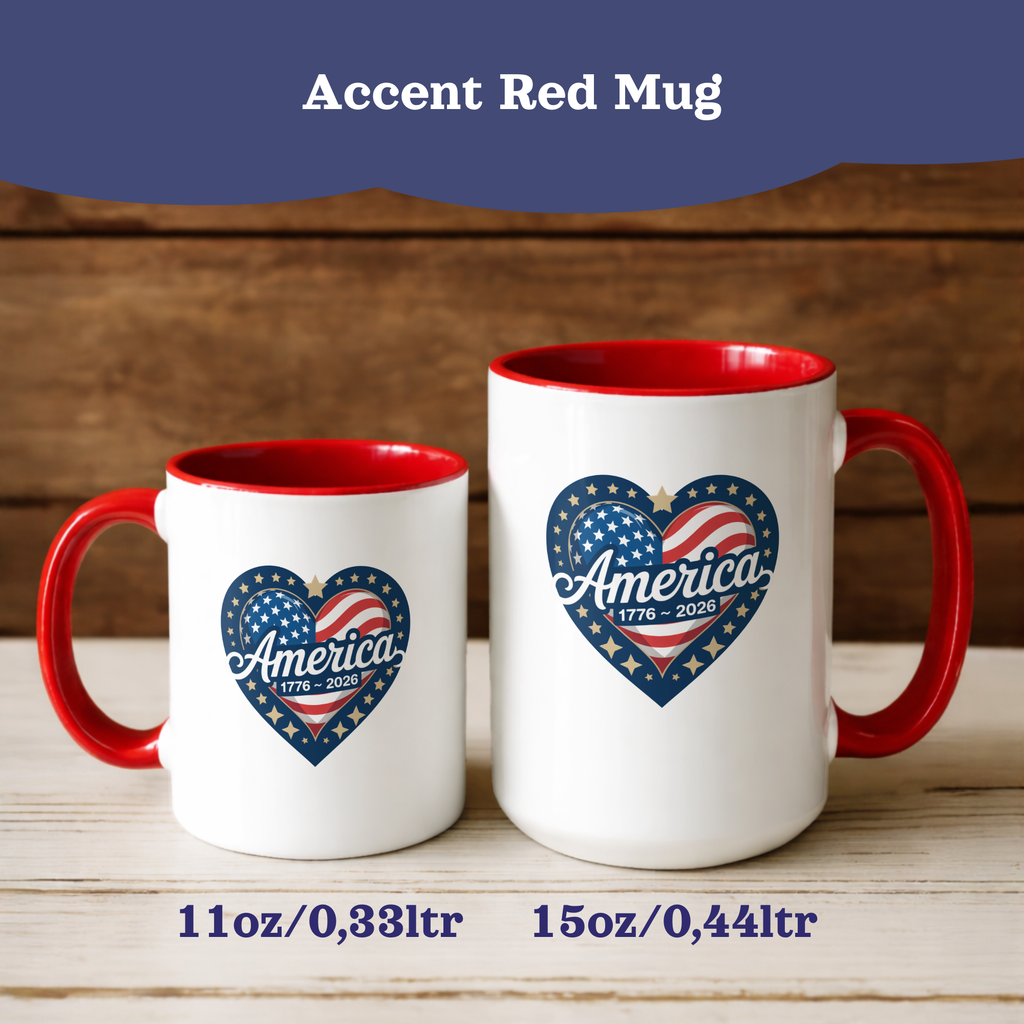 Personalizable 250th Anniversary American Flag Mug, 4th of July decor Mug, Patriotic decor Cup, Independence Day Mug