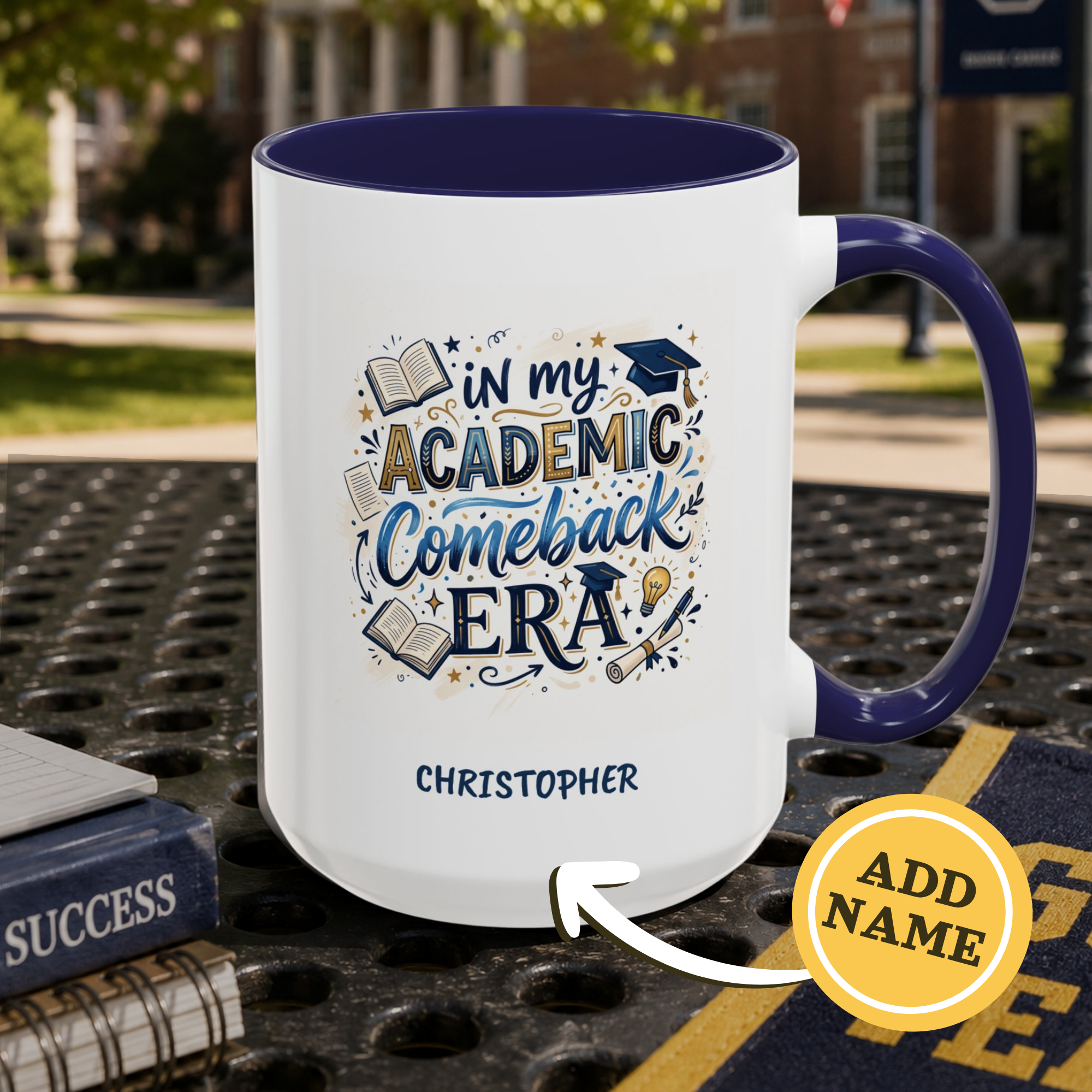 Personalized Academic Comeback Era Mug, Back to School Student Coffee Mug, Custom College Gift Cup
