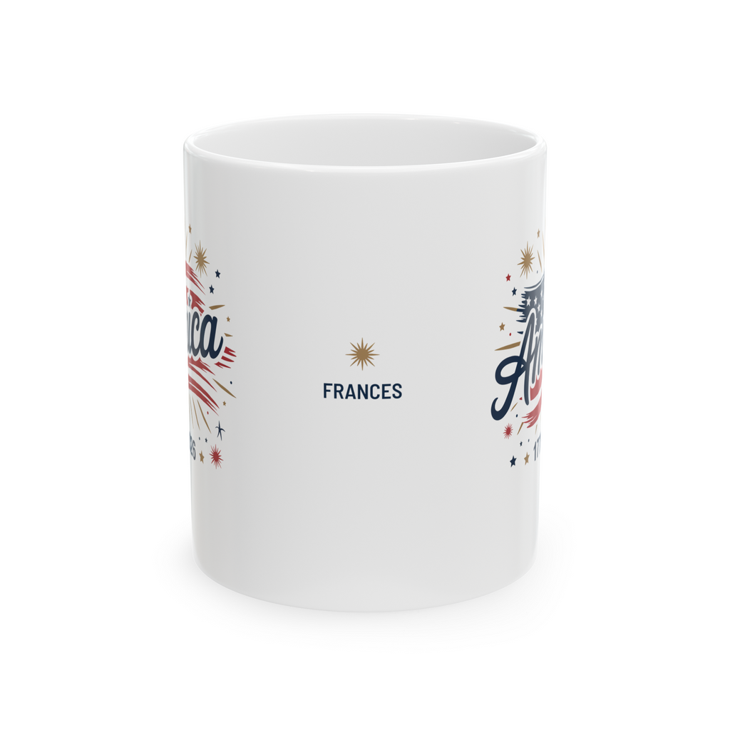 Personalizable 250th Anniversary Mug, Patriotic 4th of July Cup, USA 250 years America Mug, Independence Day Cup