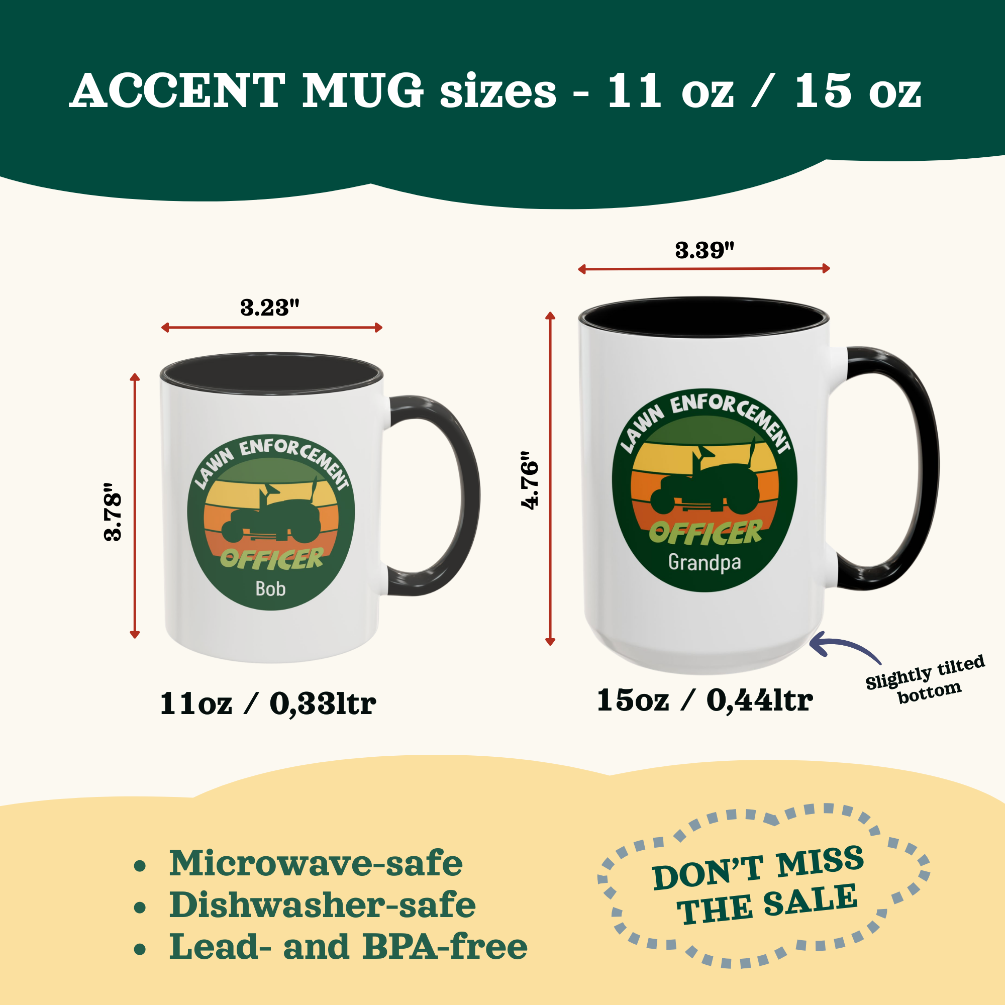 Personalized Lawn Enforcement Officer Mug – Funny Gardening