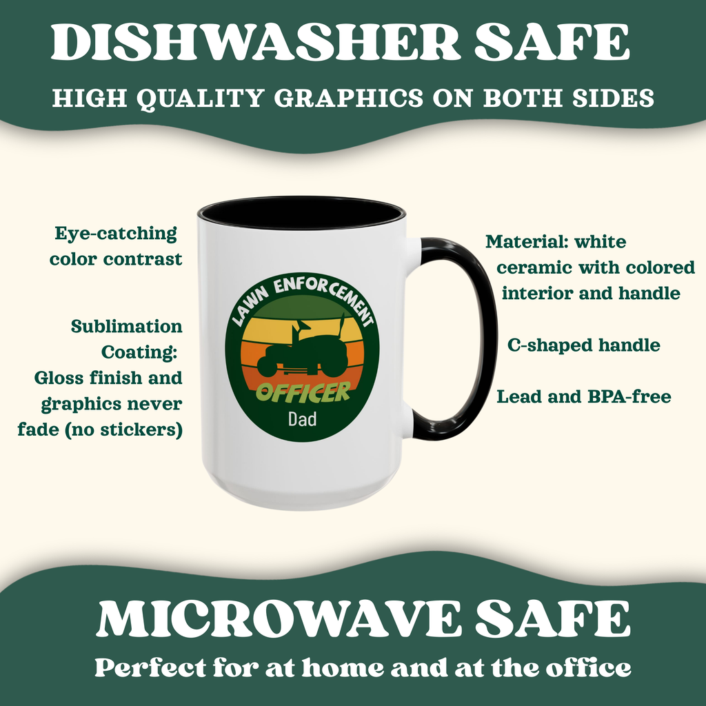 Personalized Lawn Enforcement Officer Mug – Funny Gardening