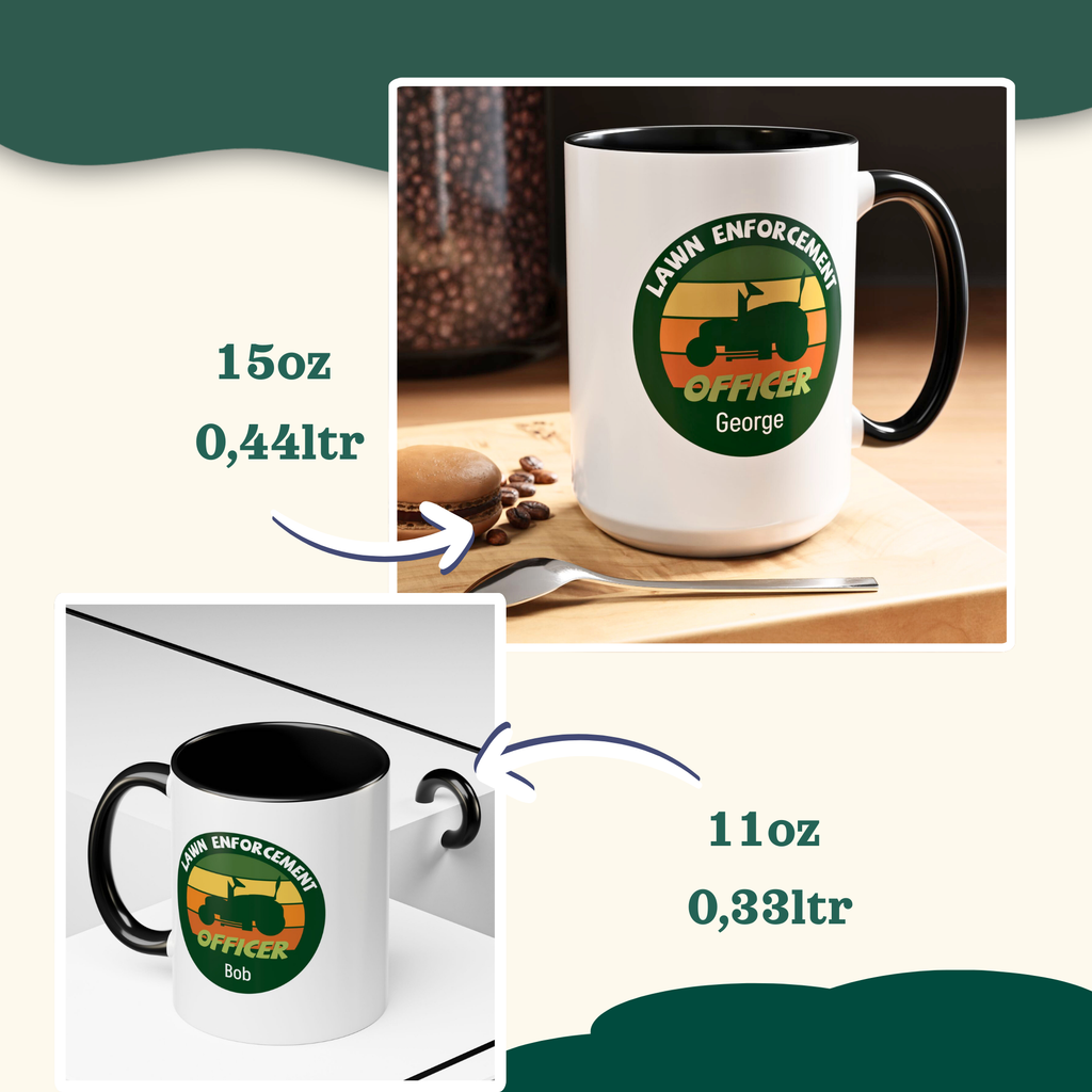 Personalized Lawn Enforcement Officer Mug – Funny Gardening