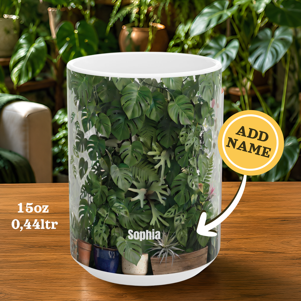 Personalized Plant Magnet Mug – I Can't Help It Design