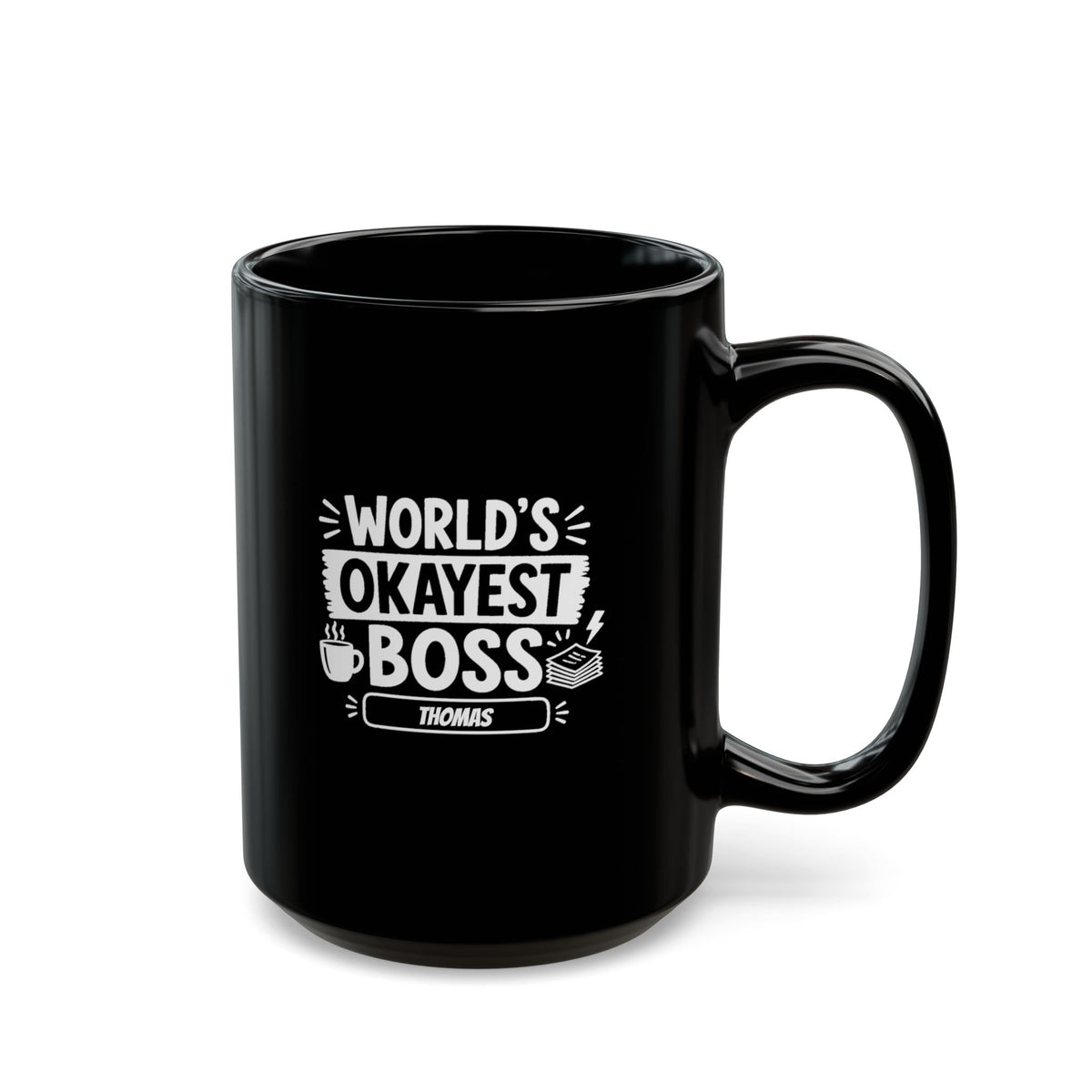 P30 - Black Mug - Personalized