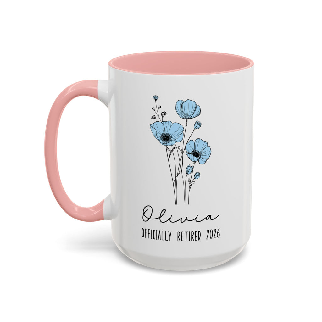 Custom Retirement Mug, Retired Mug, Personalized Retirement Gift, Officially Retired Cup For Her, Coworker, Teacher