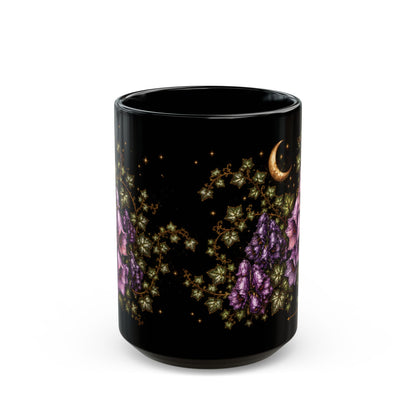 Wolfsbane Moonlit Halloween Personalized Black Mug