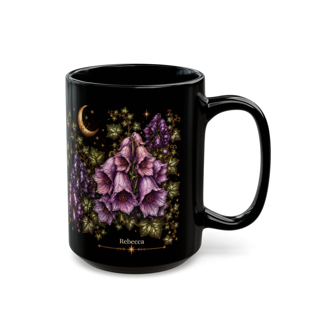 Wolfsbane Moonlit Halloween Personalized Black Mug