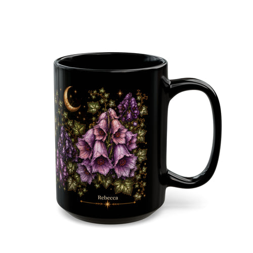 Wolfsbane Moonlit Halloween Personalized Black Mug