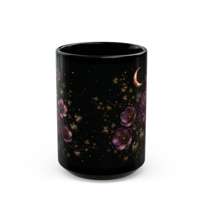 Hellebore Moonlit Halloween Personalized Black Mug