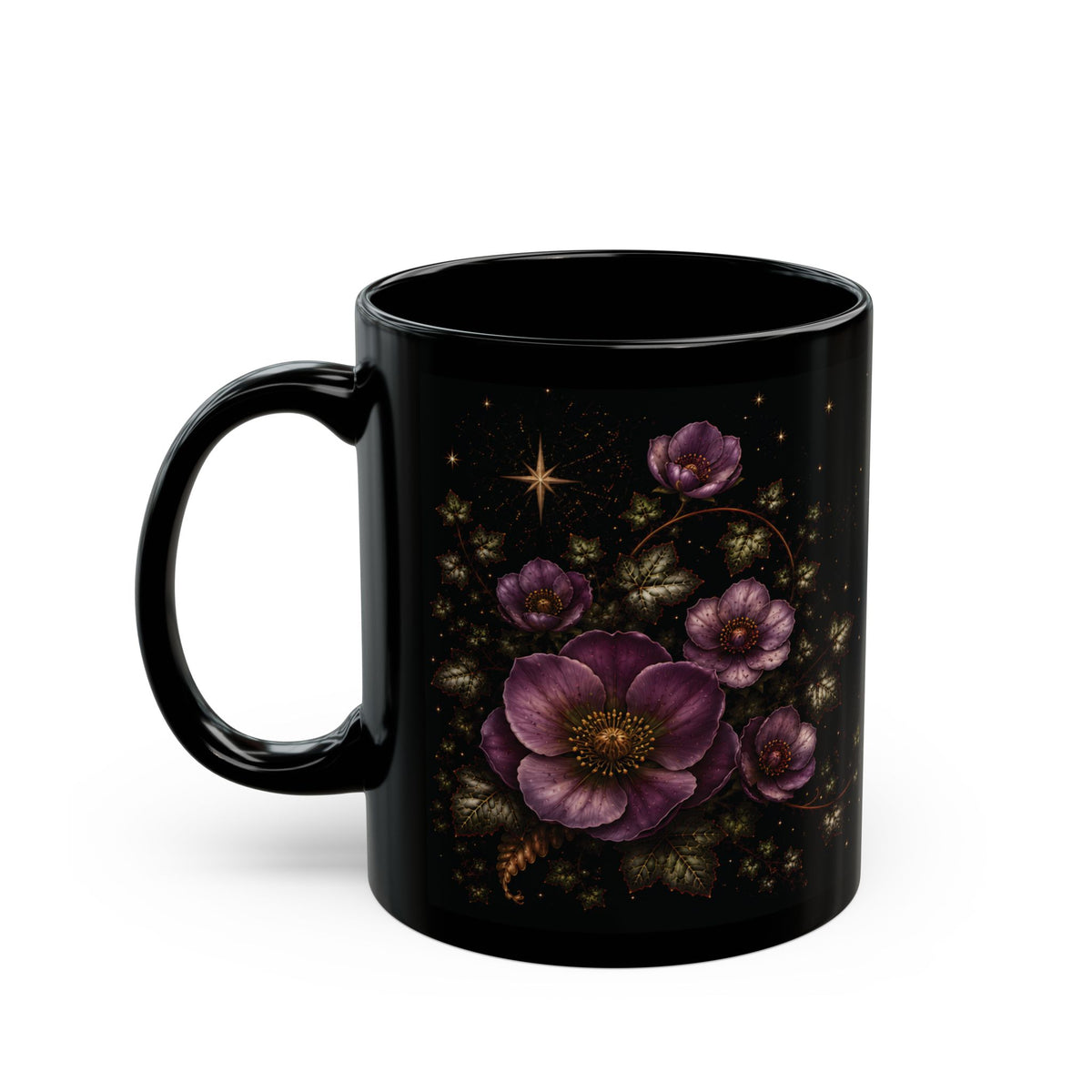 Hellebore Moonlit Halloween Personalized Black Mug