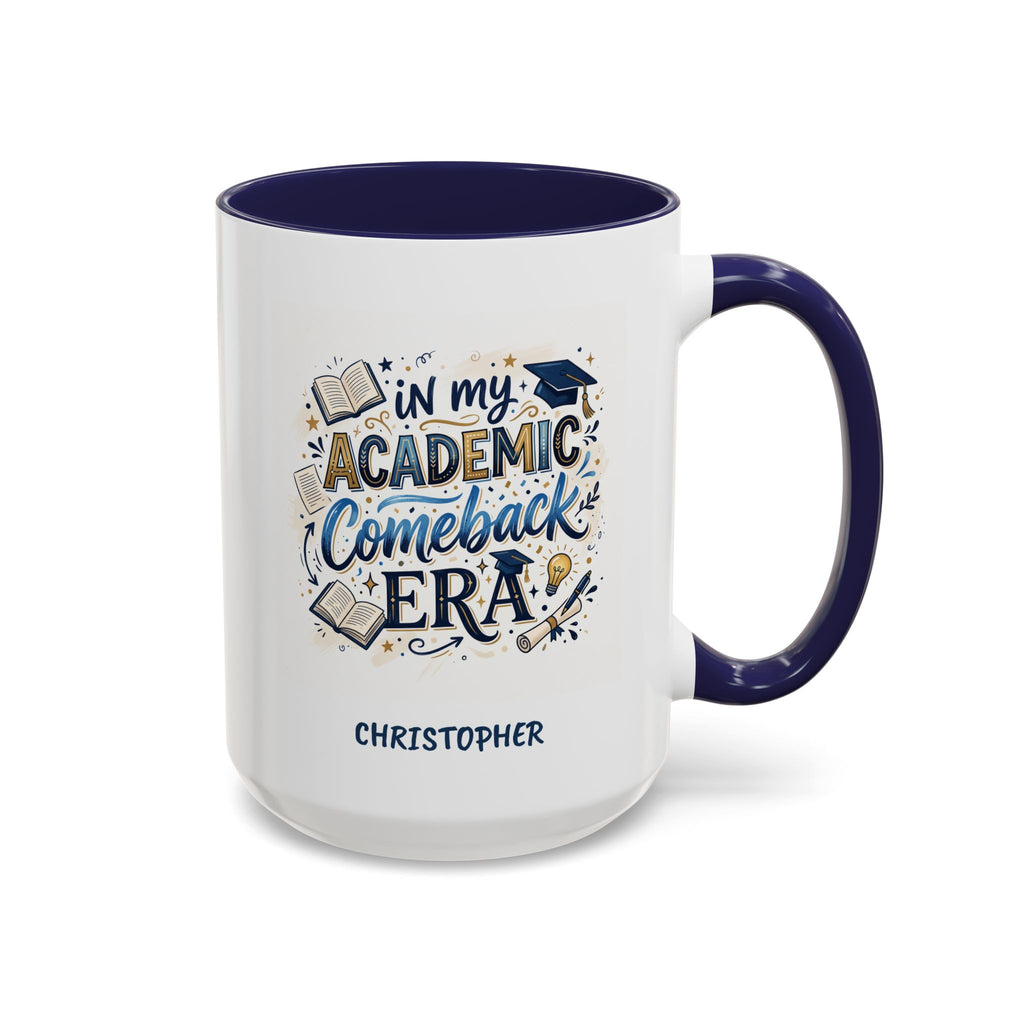 Personalized Academic Comeback Era Mug, Back to School Student Coffee Mug, Custom College Gift Cup