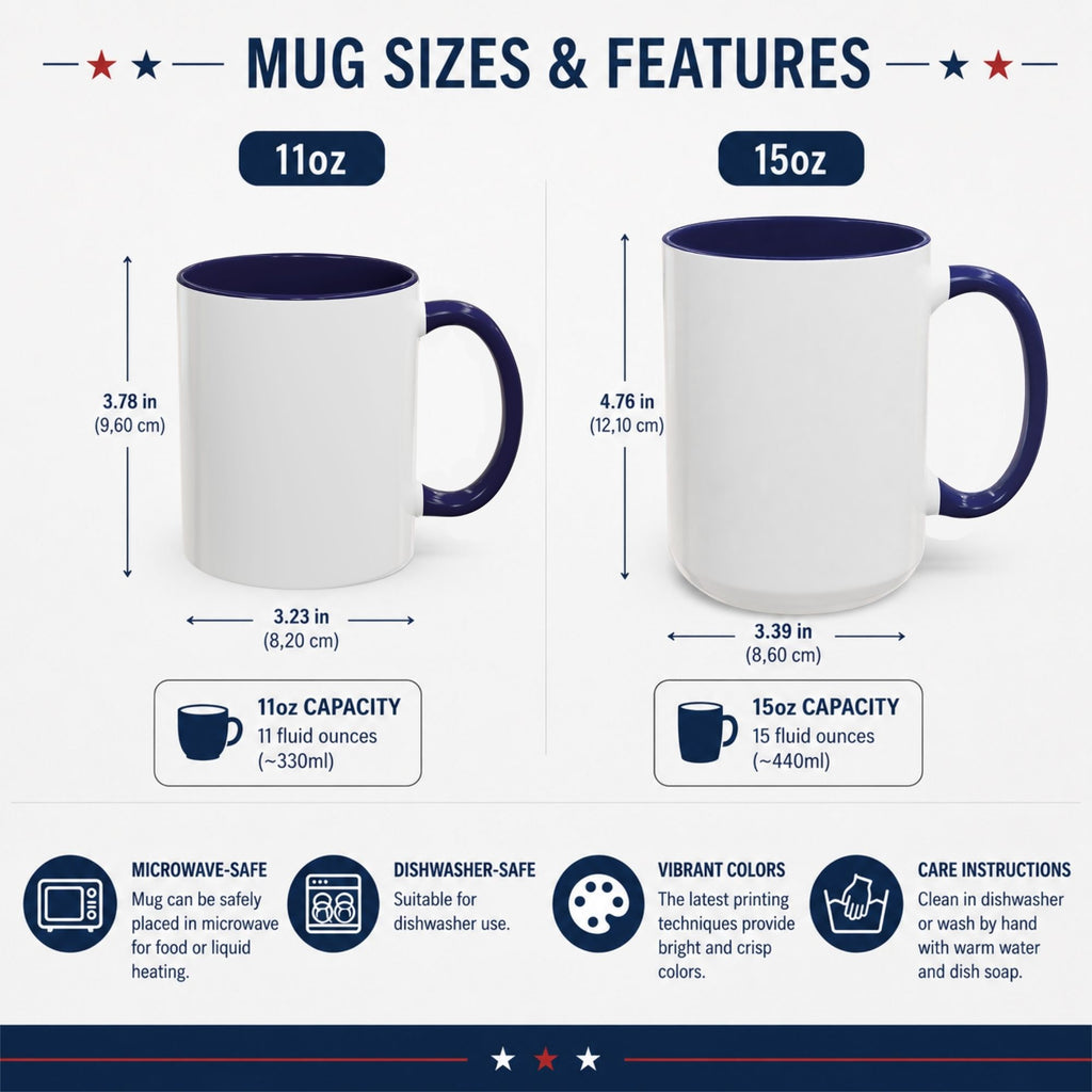 Personalized Proud to Be American Mug – Patriotic Accent