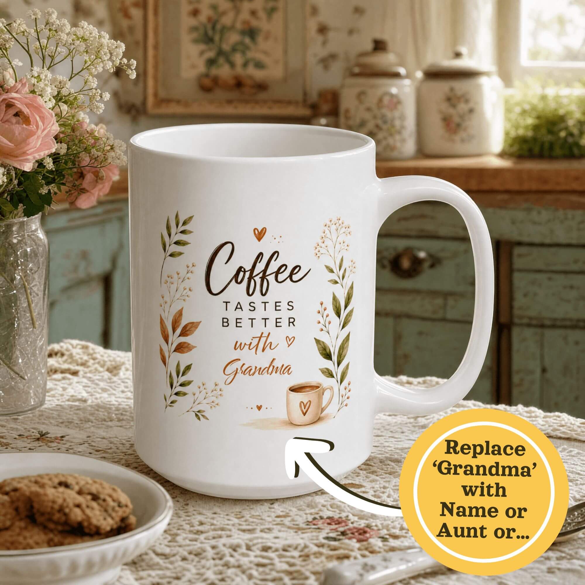 Personalized Coffee Tastes Better With Grandma Mug