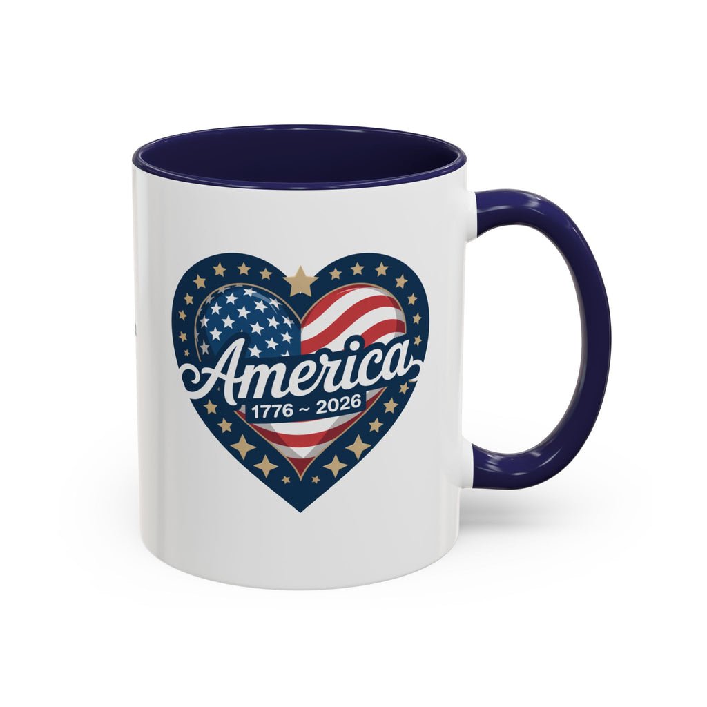 Personalizable 250th Anniversary American Flag Mug, 4th of July decor Mug, Patriotic decor Cup, Independence Day Mug