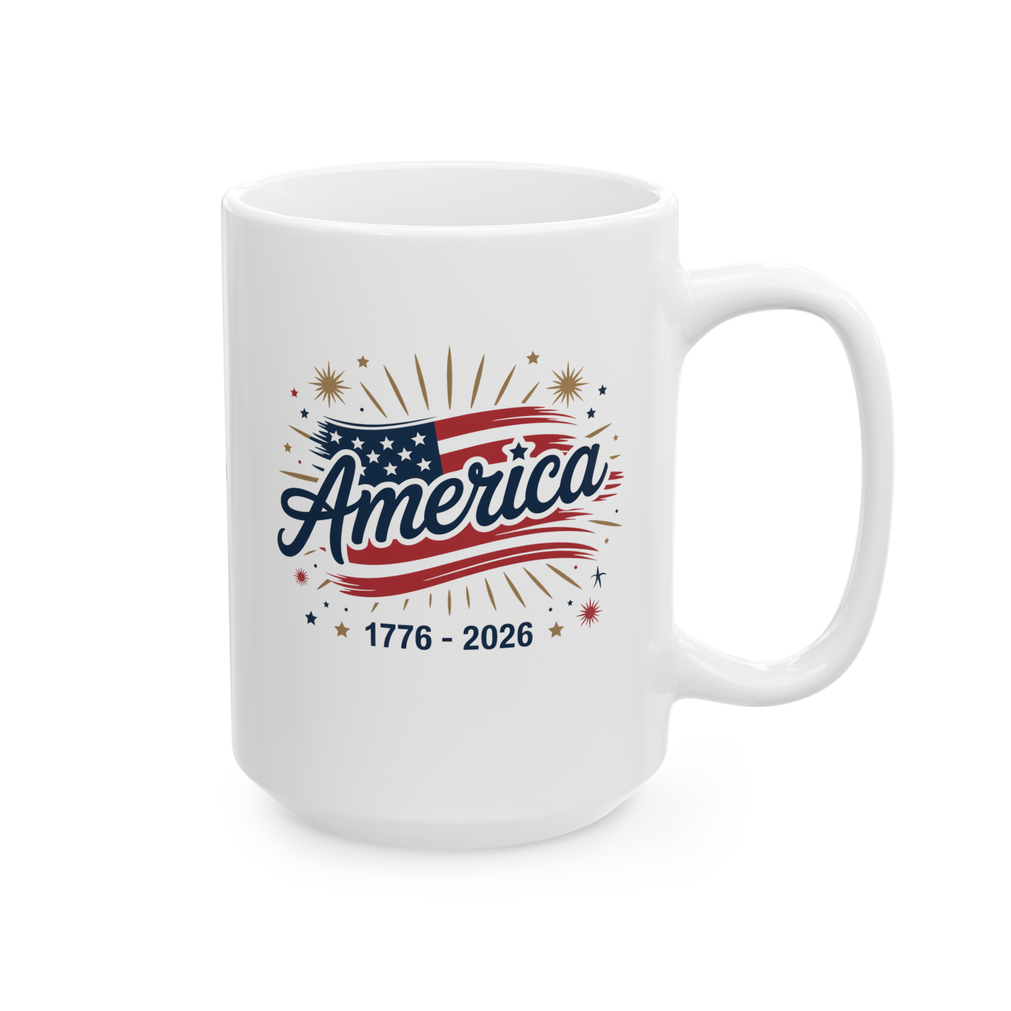 Personalizable 250 Years American Flag and Eagle Mug, 4th of July Patriotic decor Cup, Independence Day Mug