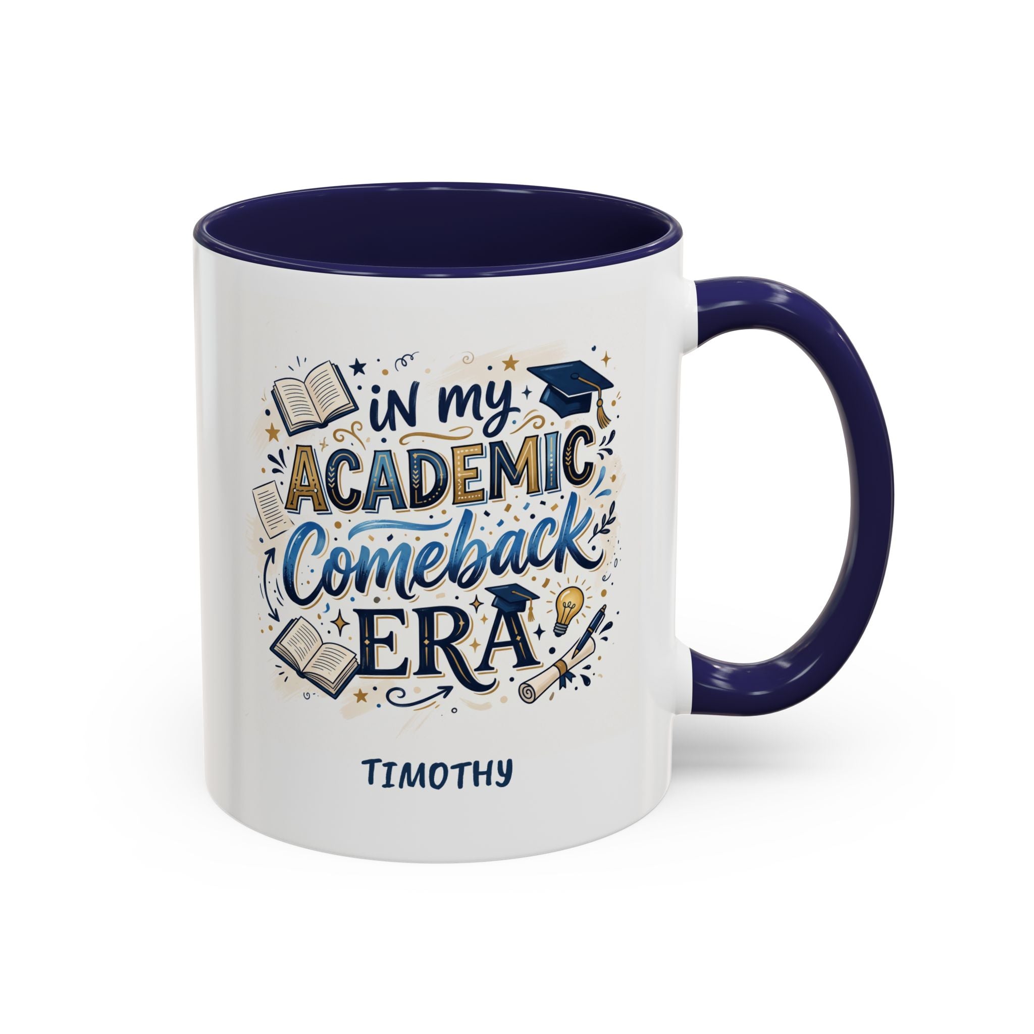 Personalized Academic Comeback Era Mug, Back to School Student Coffee Mug, Custom College Gift Cup